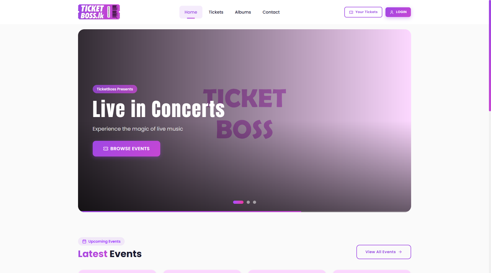 Ticketboss.lk Website - Image 1